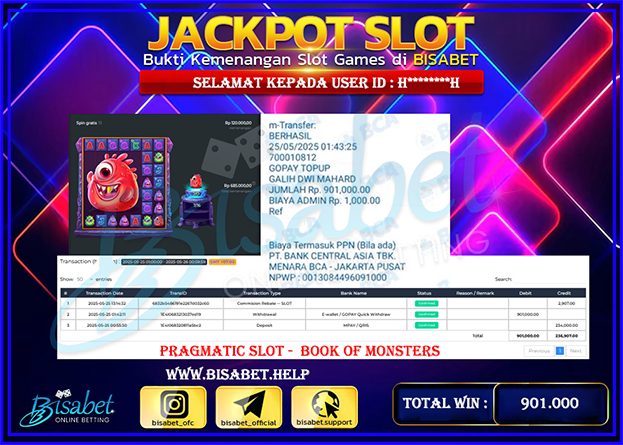 SLOT BOOK OF MONSTER